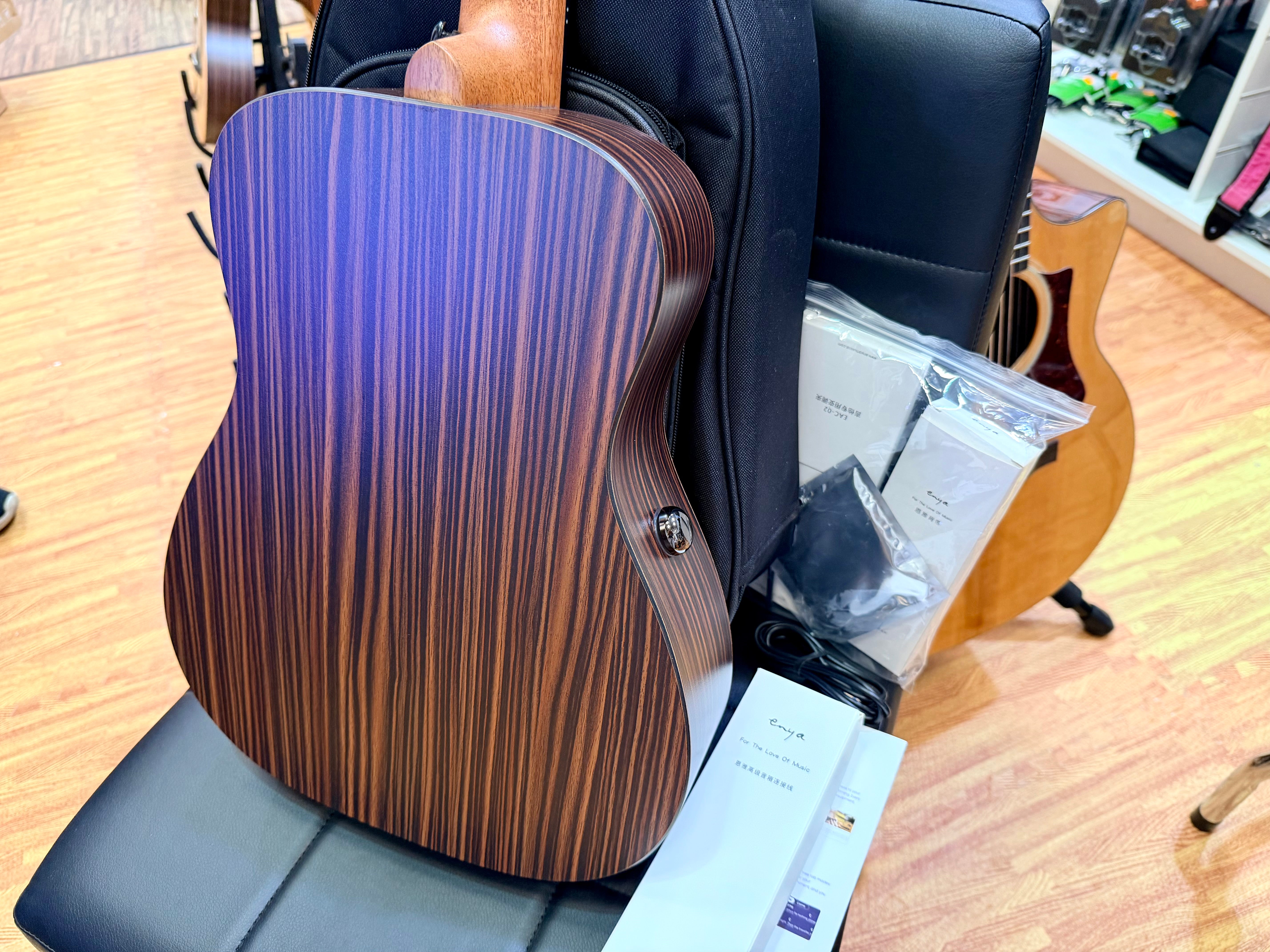 🔥2026 NEW🔥 Enya EB-X1 SP1 Pro Max 34” Electro Acoustic Travel Smart Guitar!