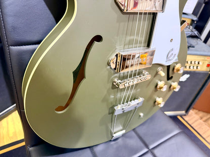 ✨2024✨ Epiphone Casino Worn Olive Drab Hollowbody Guitar + Hard Case~ MINT!