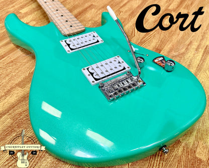 🌟 Cort G250 Spectrum Metallic Green Electric Guitar~ Coil Tap/Locking Tuners 🌟