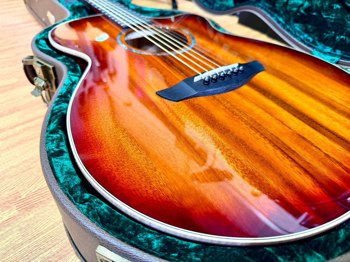 Faith Blood Moon Venus FVBMB All-Solid Trembesi Electro-Acoustic Guitar + Case