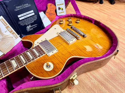 2012 Gibson Custom Shop 1959 Les Paul Standard R9 VOS~ Honey Burst~ Case & COA
