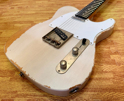 🔥 Vintage V62 ICON Distressed Ash Blonde Telecaster Style Wilkinson Pickups 🔥