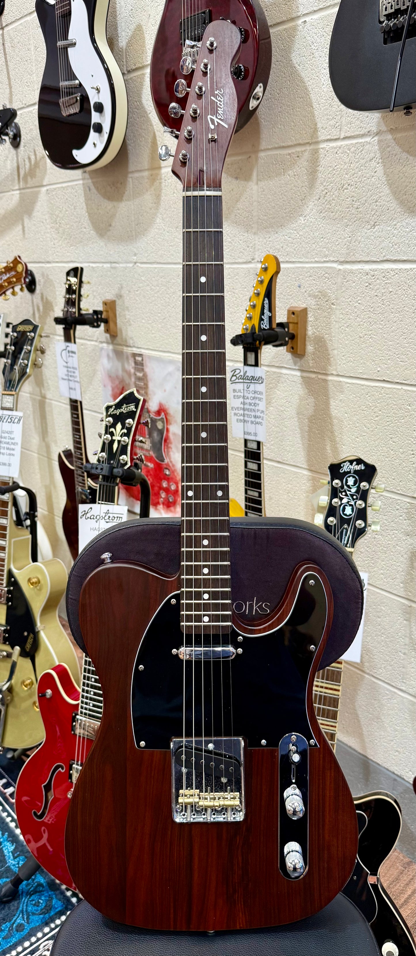 🪵 Custom Rosewood Telecaster~ George Harrison style~ REAL Rosewood~ 10lb:5 🪵