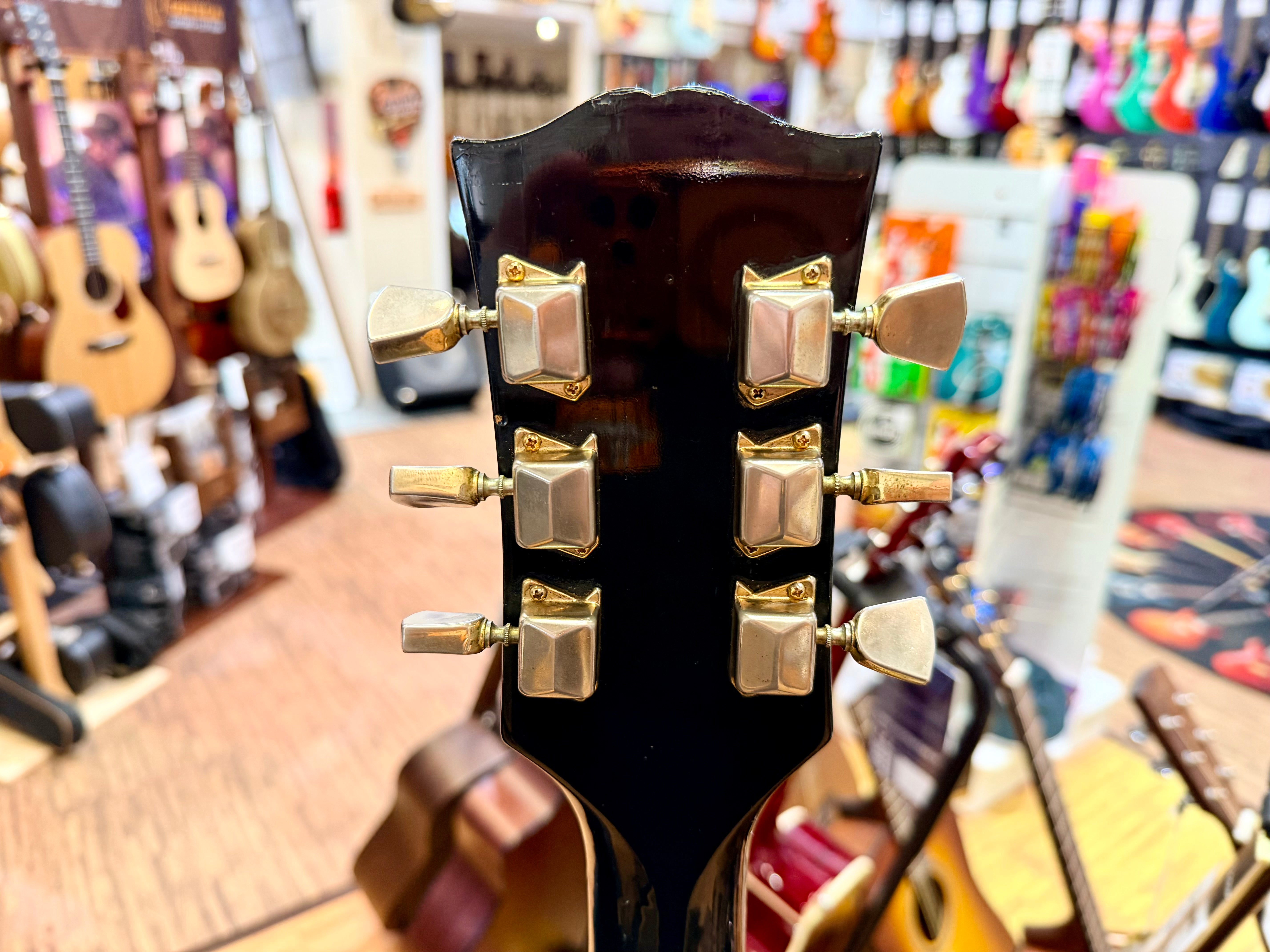 🇯🇵 RARE 🇯🇵 1970s Antoria Les Paul Custom~ Black Beauty 3 Pickup MIJ Japan!
