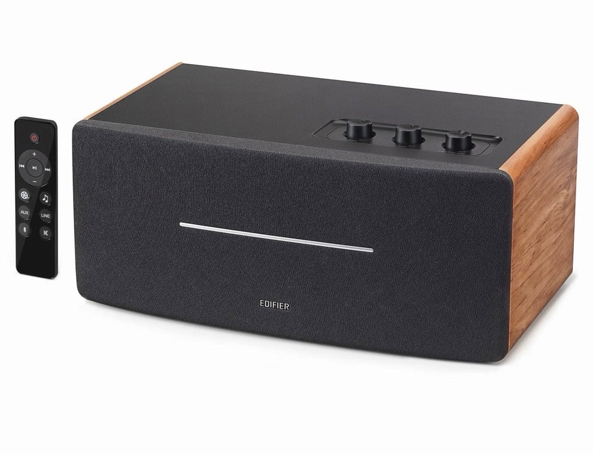EDIFIER D12 Desktop Bluetooth Stereo Speaker 70 Watts RMS Sub Out - Brown