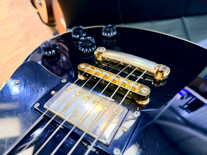 🔥RARE 1989🔥 Epiphone Les Paul Custom MIK First Year~ Open Book~ Korea~ Black!