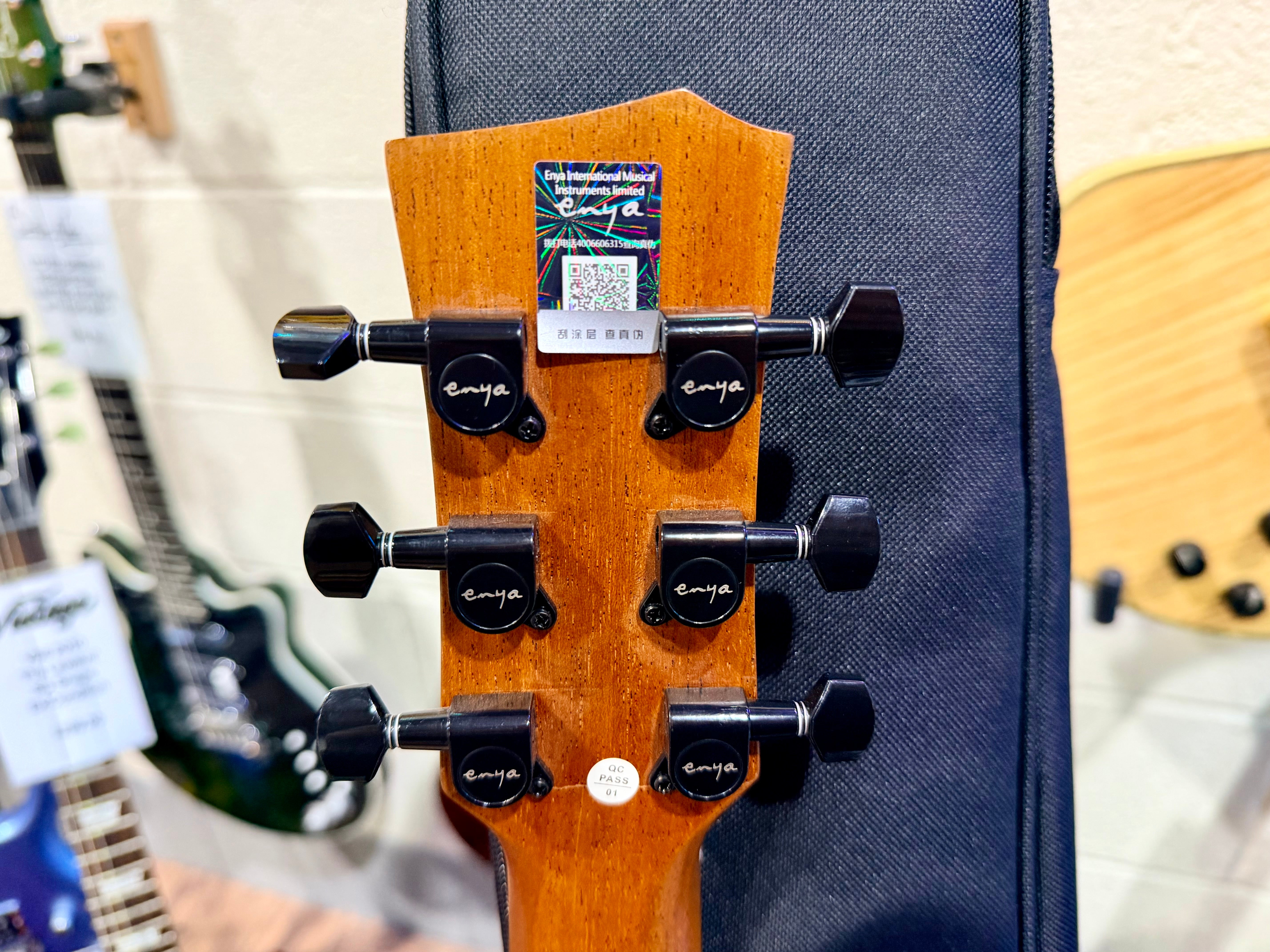 🔥NEW🔥 Enya EB-X1 EQ Pro 1/2 Sized Electro-Acoustic Travel Guitar~ Smart Pickup