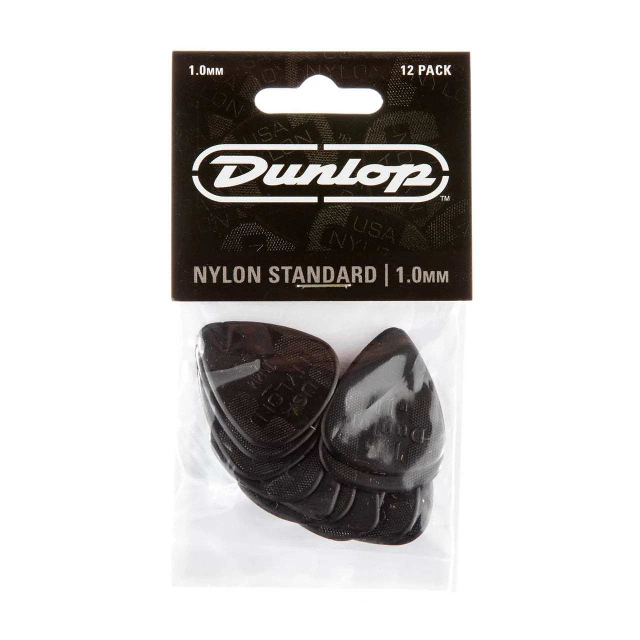 Jim Dunlop Nylon Standard 1.00mm Guitar Plectrums Player Pack (12-Picks)