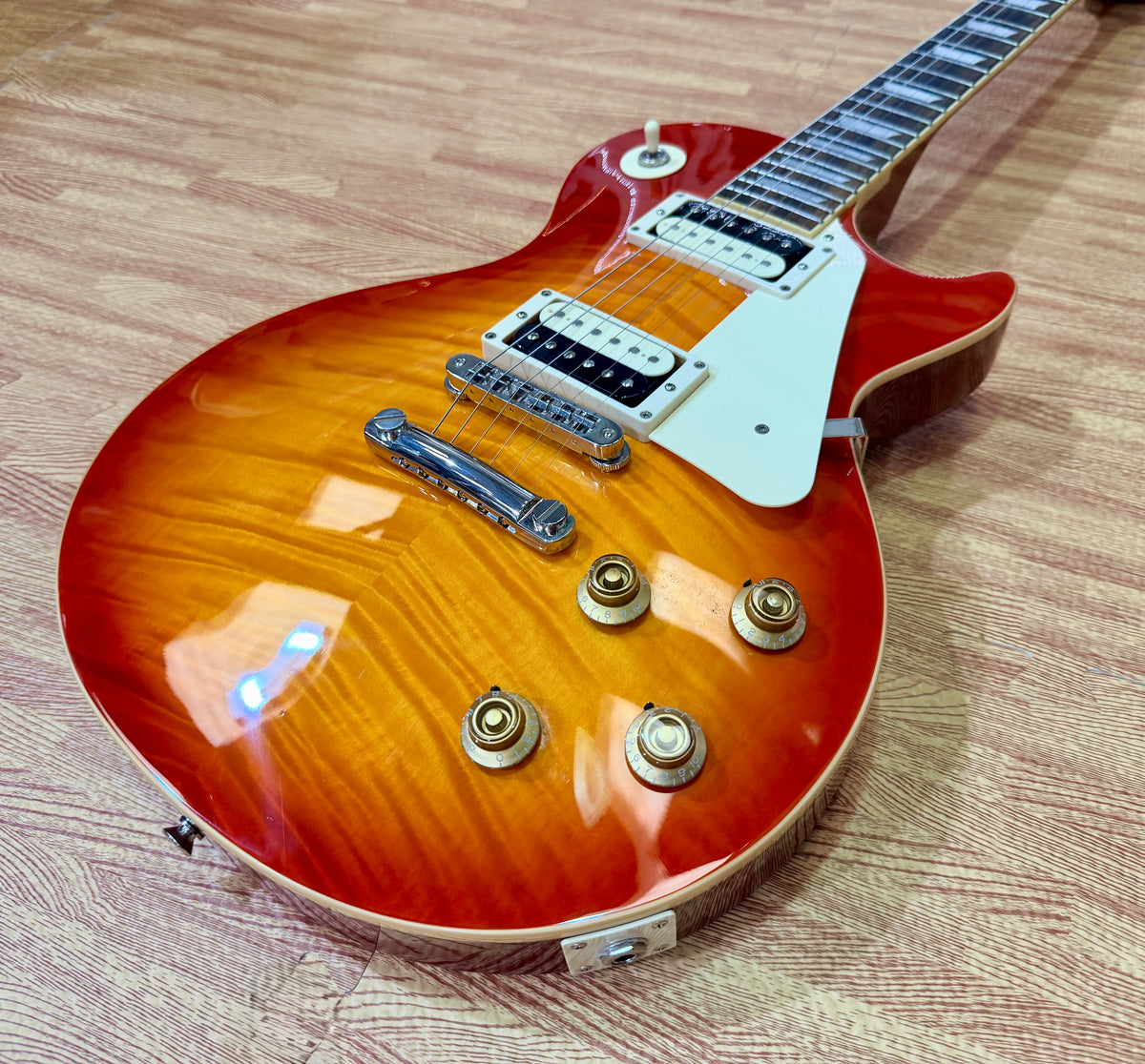 ☀️2023☀️ Burny RLG-55Z Heritage Cherry Sunburst Les Paul Electric Guitar!
