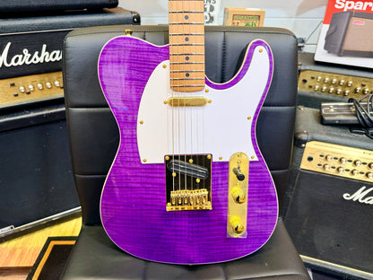⚡️2026⚡️ JET Guitars JT-600 Roasted Maple~ Flamed Maple Purple & Gold~NEW LAUNCH
