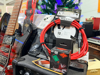 🎁 ELECTRIC GUITAR STARTER PACK 🎁 Ibanez Gio GRX70QA~ Trans Red + Laney Amp, Bag, Tuner