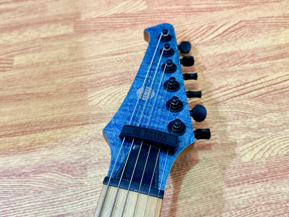 Spira Guitars T-450 TDB~ Trans Blue Flame Maple~ Villain Custom Humbuckers~ NEW