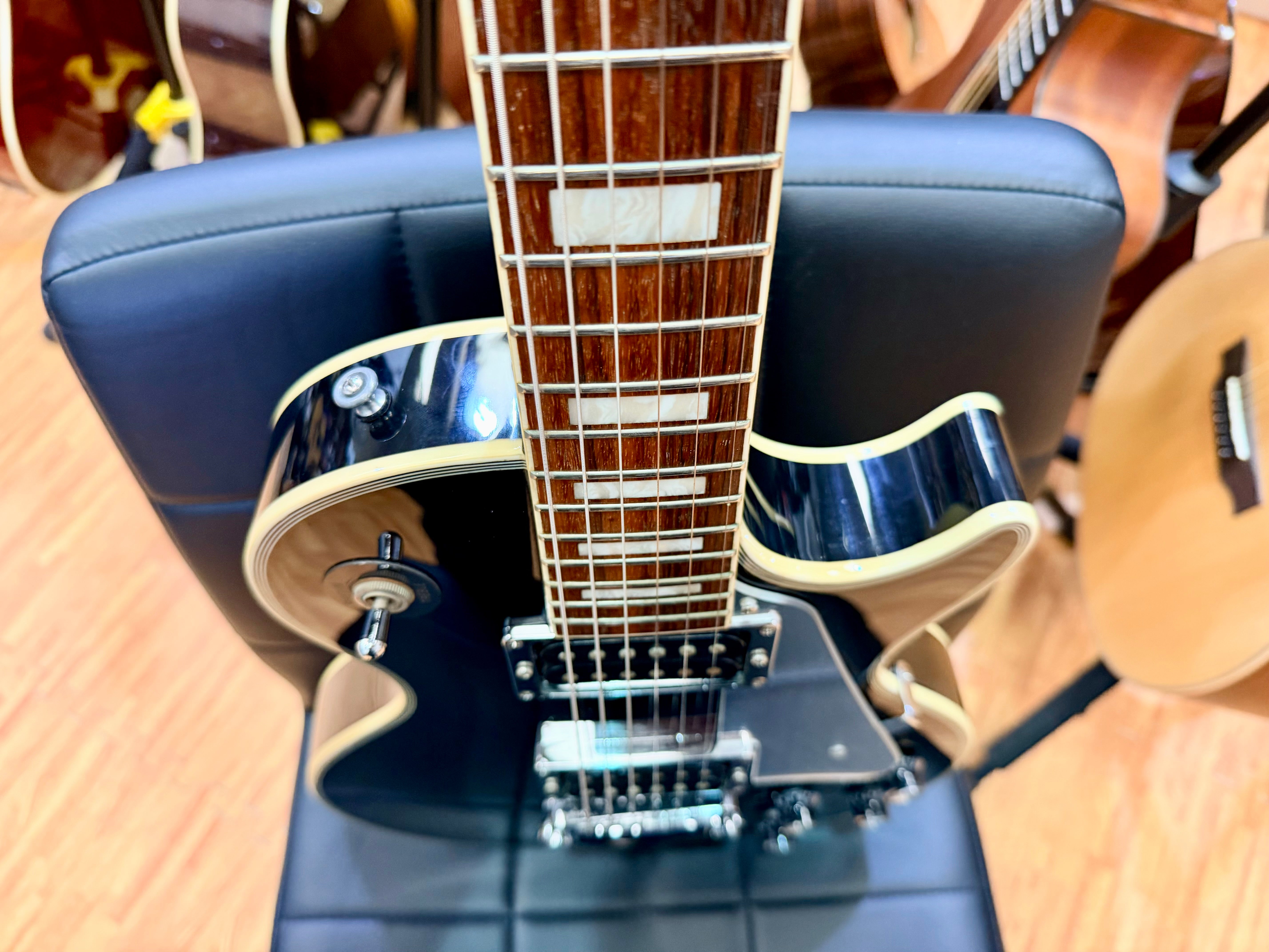 🔥2008🔥 Burny RLC-50JS John Sykes Les Paul Custom~ Black~ Japan Market Import!