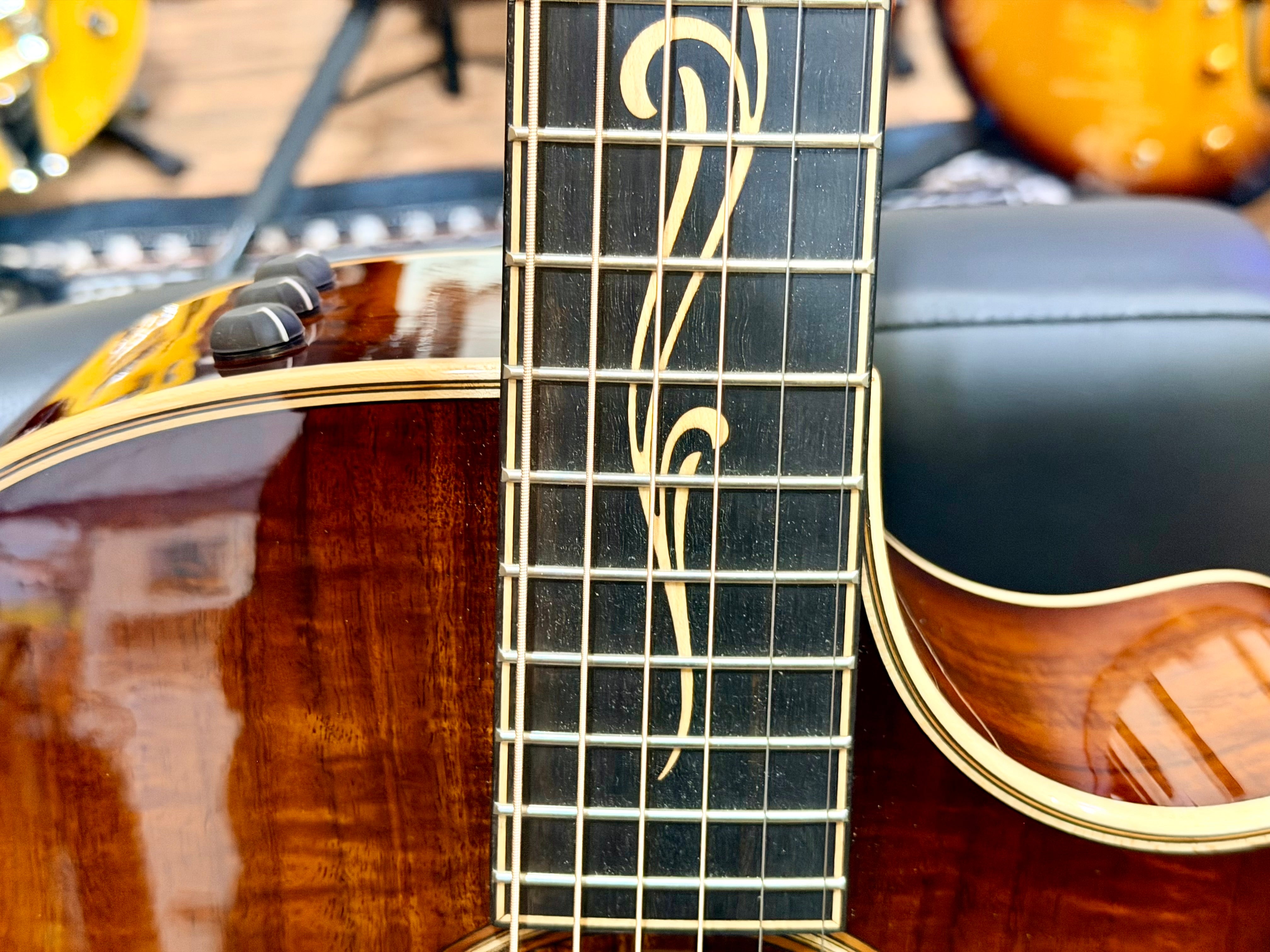 🔥HAWAIIAN KOA🔥 2022 Taylor K24ce~ V-Class~ Shaded Edgeburst~ USA + Hard Case!