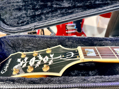 ☀️2008☀️ Epiphone Sheraton ii VS~ Vintage Sunburst~ Hollow-body~ Hard Case!