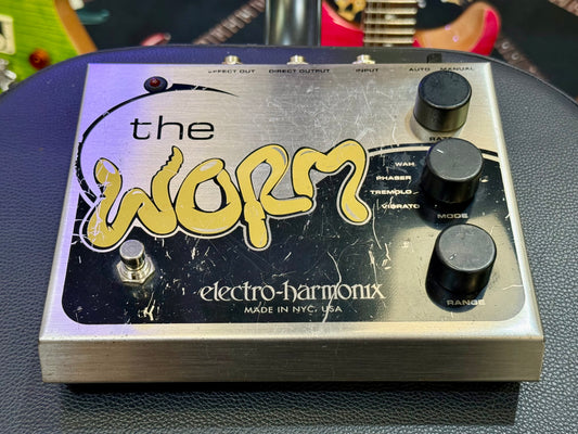 🪱 Electro-Harmonix The Worm Guitar Effects Pedal~ Big Box 00’s V1 Phaser/Wah 🪱