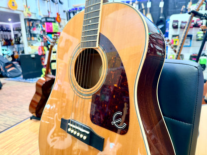 ⚡️2017⚡️ Epiphone AJ-220S/N Acoustic Guitar Natural~ Solid Top Dreadnought!