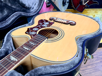 ✨MINT✨ Epiphone EJ-200SCE Jumbo Electro Acoustic~ Natural~ Esonic 2 + H/Case!