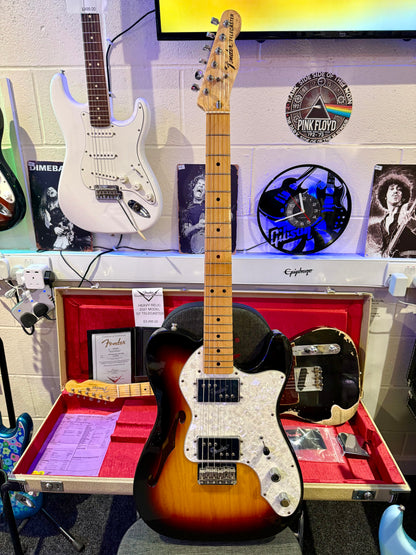 🌟1999🌟 Fender Classic Series '72 Telecaster Thinline~ 3 Color Sunburst~ Lovely