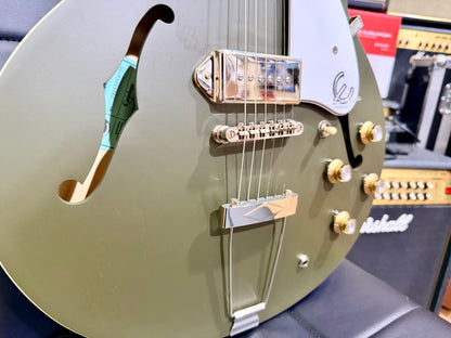 ✨2024✨ Epiphone Casino Worn Olive Drab Hollowbody Guitar + Hard Case~ MINT!