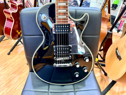 🔥2008🔥 Burny RLC-50JS John Sykes Les Paul Custom~ Black~ Japan Market Import!