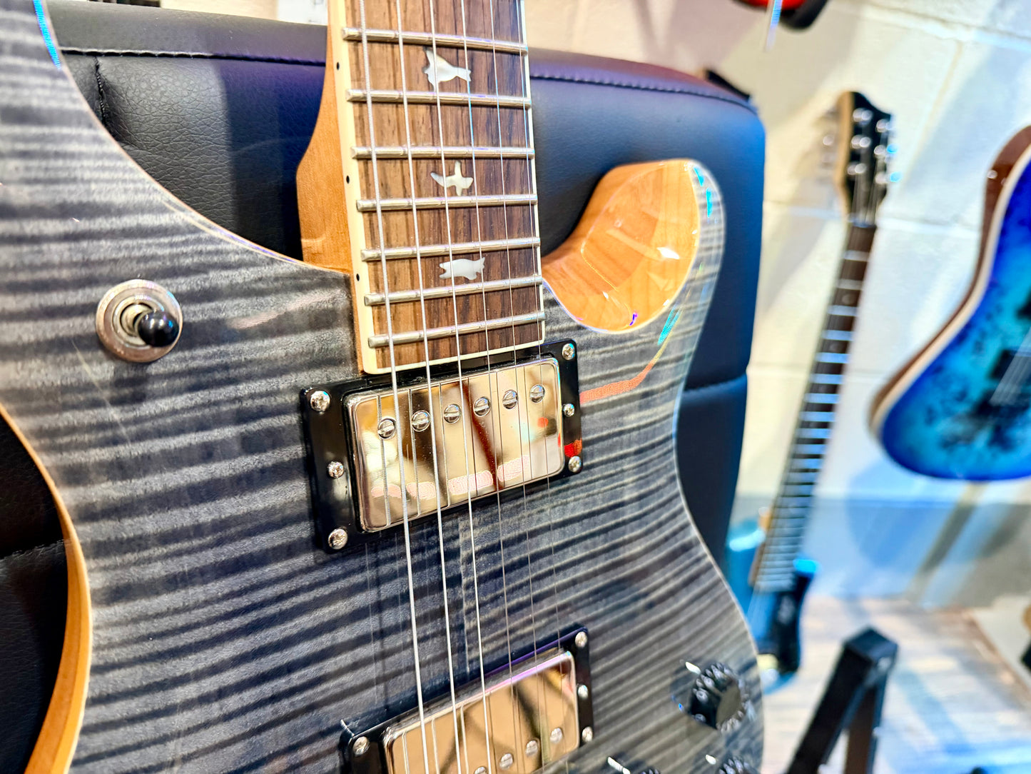 🔥MINT 2023🔥 PRS SE McCarty 594~ Charcoal Maple Top~ Gig Bag~ Stunning Guitar!