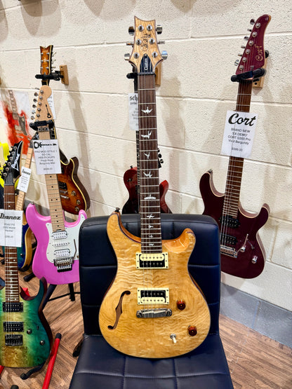 ⚡️RARE⚡️ PRS SE Exotic Custom 22 Semi-Hollow Swamp Ash Quilt~ Limited Run~ 2017!