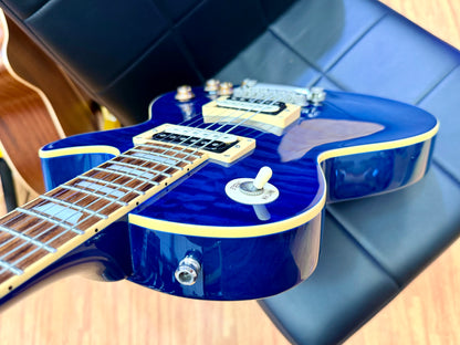 ✨2008✨ Edwards E-LP Limited Model Les Paul~ Blue Aqua Quilt~ Made in Japan 🇯🇵