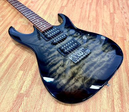 🔥 Ibanez GRX70QA-TKS Transparent Black Burst~ Electric Guitar~2021 Model 🔥