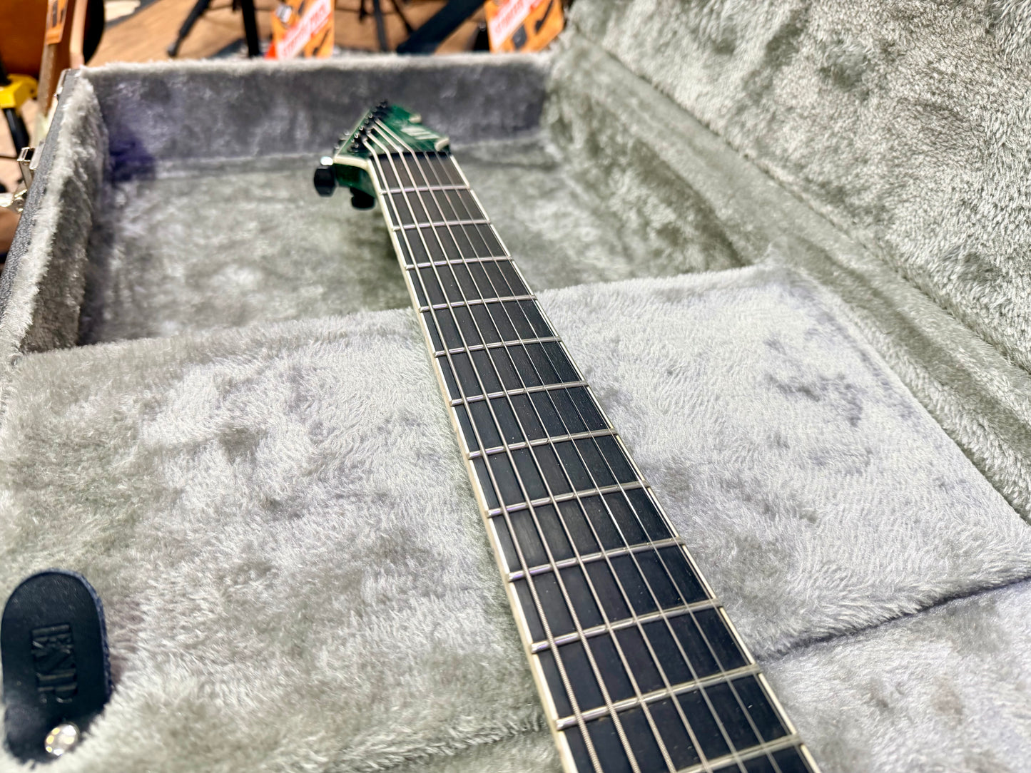 🔥MINT🔥 ESP LTD SCT-607 Baritone 7 String~ Stephen Carpenter Green Sparkle + Case