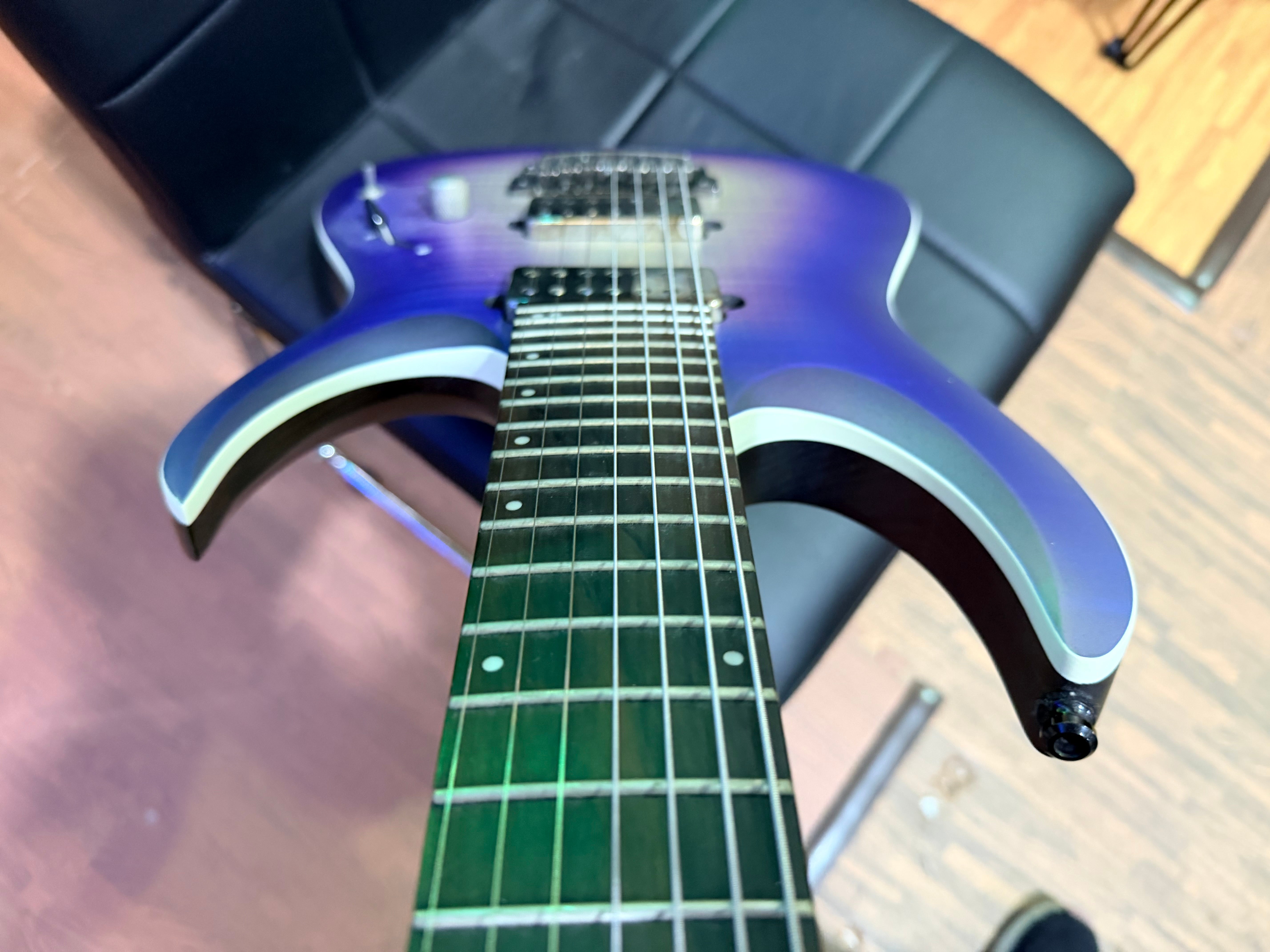 🔥2019🔥 Ibanez RGA71AL Axion Label 7 String~ Indigo Aurora Burst~ Bare Knuckle!