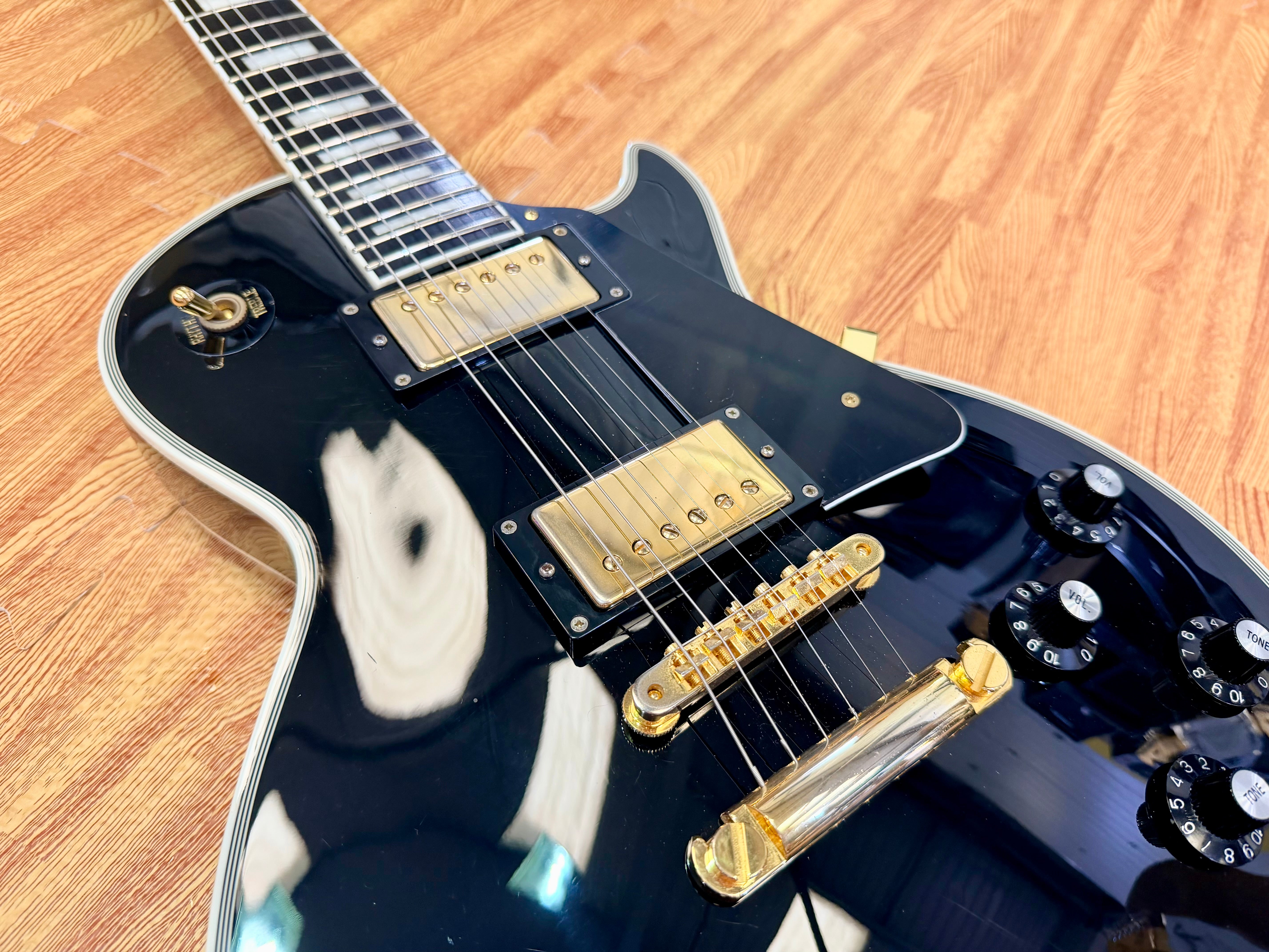 🔥2018🔥 Edwards E-LP-105CD Les Paul Custom Ebony~ Made In Japan ‘ESP’ MIJ + Bag
