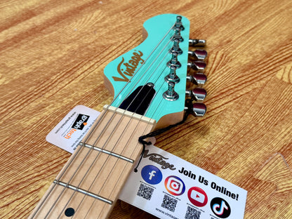 💚NEW💚 Vintage V6M24 ReIssued Series Electric Guitar~ Ventura Green~ LAST ONE