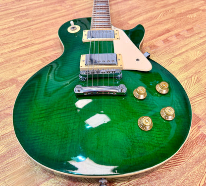 🔥1998🔥 Korean Epiphone Les Paul Standard~ Limited Edition Translucent Green!