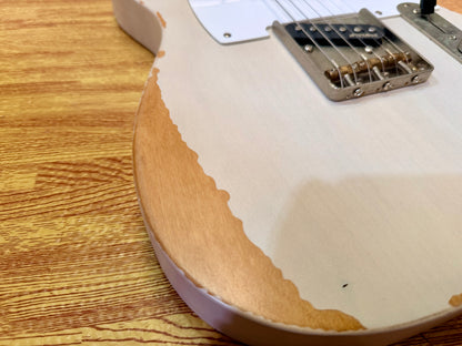 🔥 Vintage V62 ICON Distressed Ash Blonde Telecaster Style Wilkinson Pickups 🔥