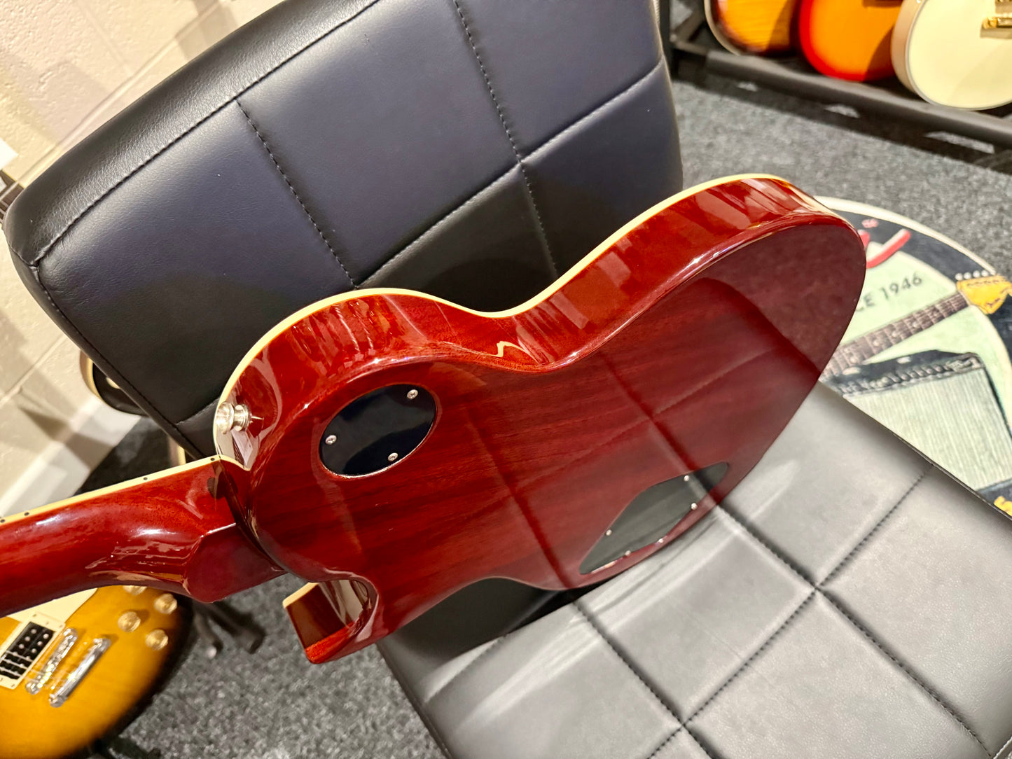 🌟MINT🌟 Vintage V100AFD Flamed Amber Paradise Electric Guitar~ Slash Les Paul!