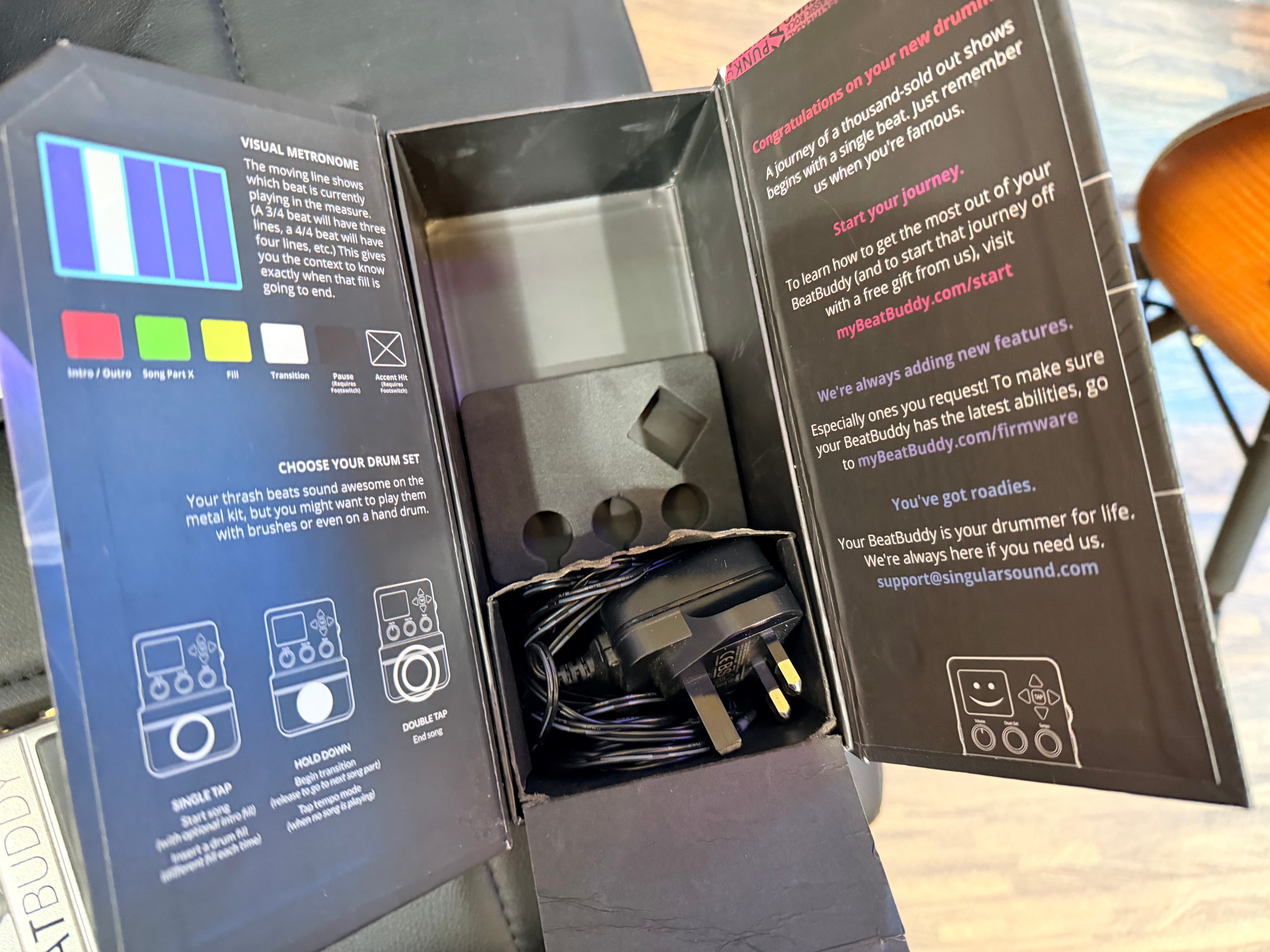 🎸 Singular Sound Beat Buddy Drum Pedal + Dual Foot Switch~ Drum Machine 🎸