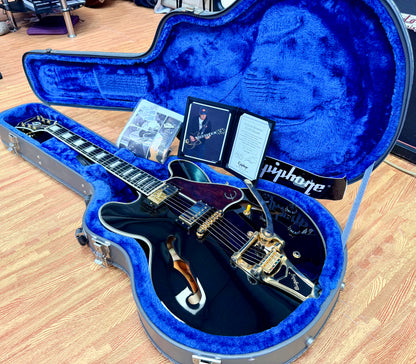 🔥2018🔥 Epiphone Joe Bonamassa ES-355 Limited Edition Black + OHSC & Signed COA