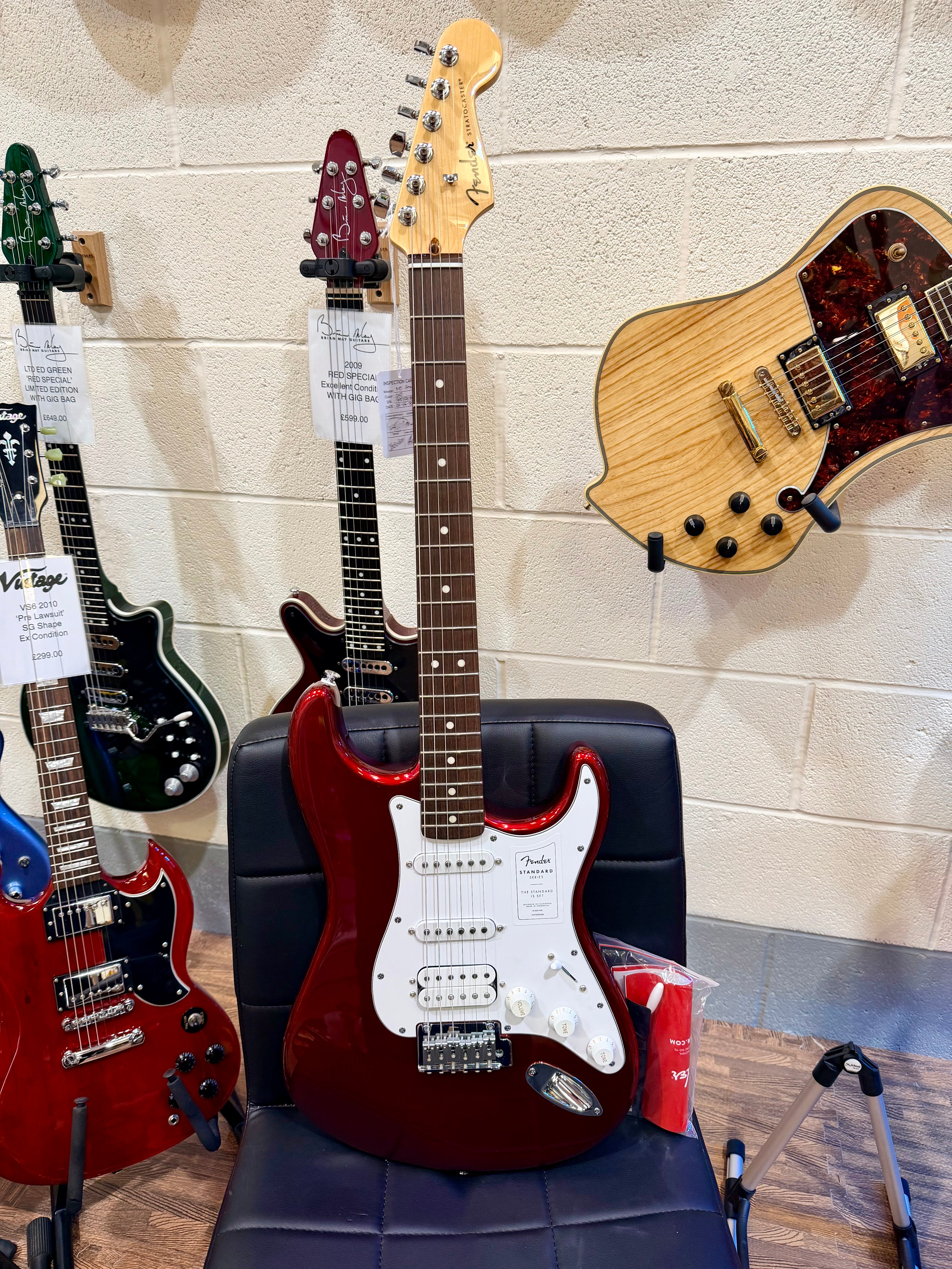 🌟NEW 2025🌟 Fender Standard HSS Stratocaster~ Candy Cola Red~ Electric Guitar!