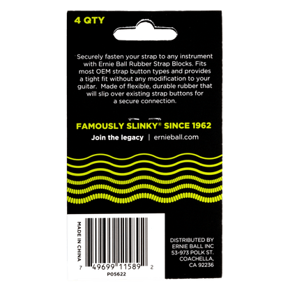 Ernie Ball Strap Blocks- Green