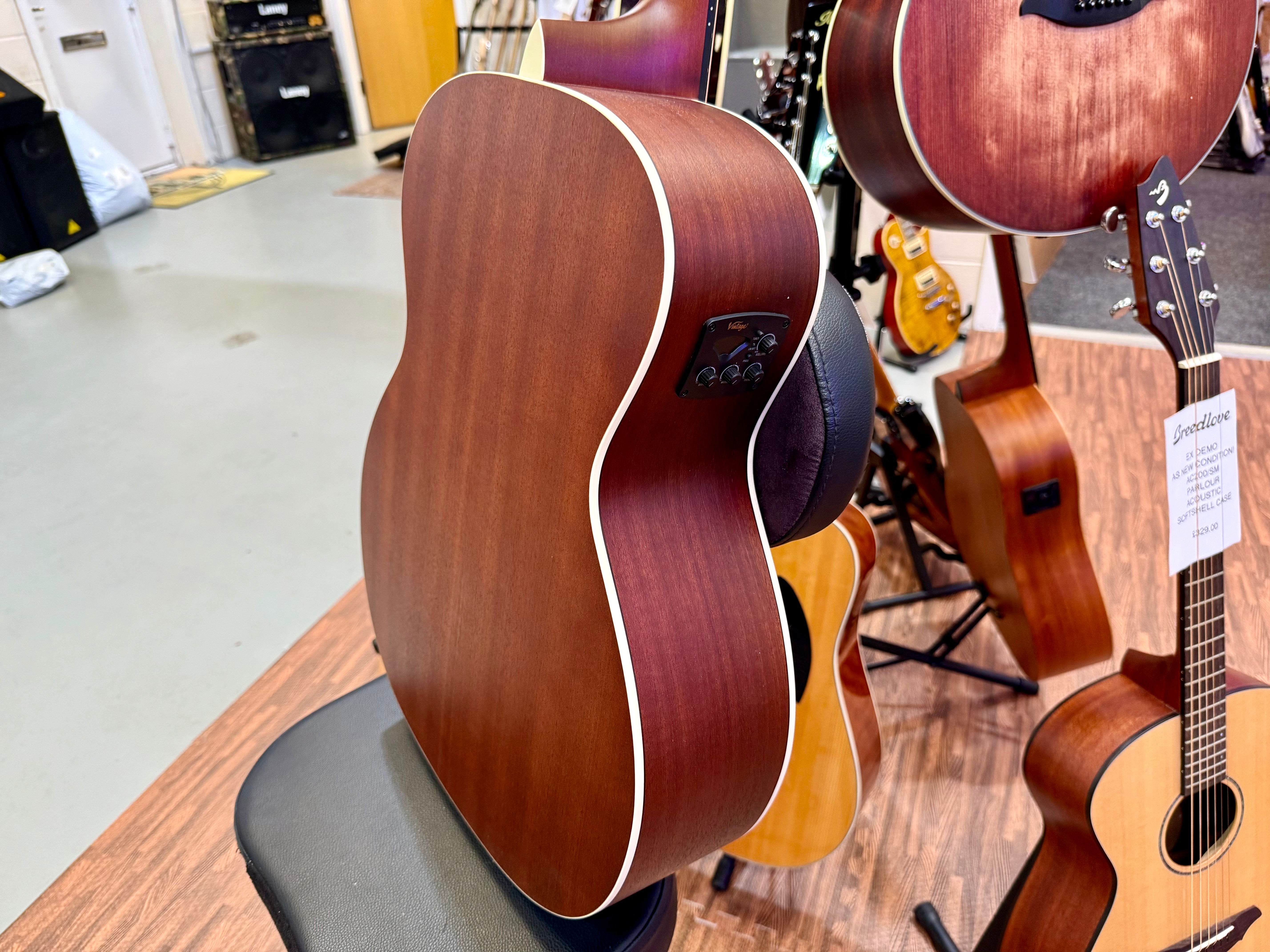 🌟NEW 2025🌟 Vintage Historic Series Electro Acoustic Orchestral Guitar~ VE160VSB