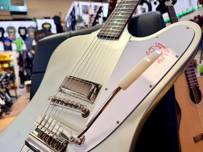 ✨2024✨ Epiphone Inspired By Gibson Custom 1963 Firebird I Silver Mist~ Maestro