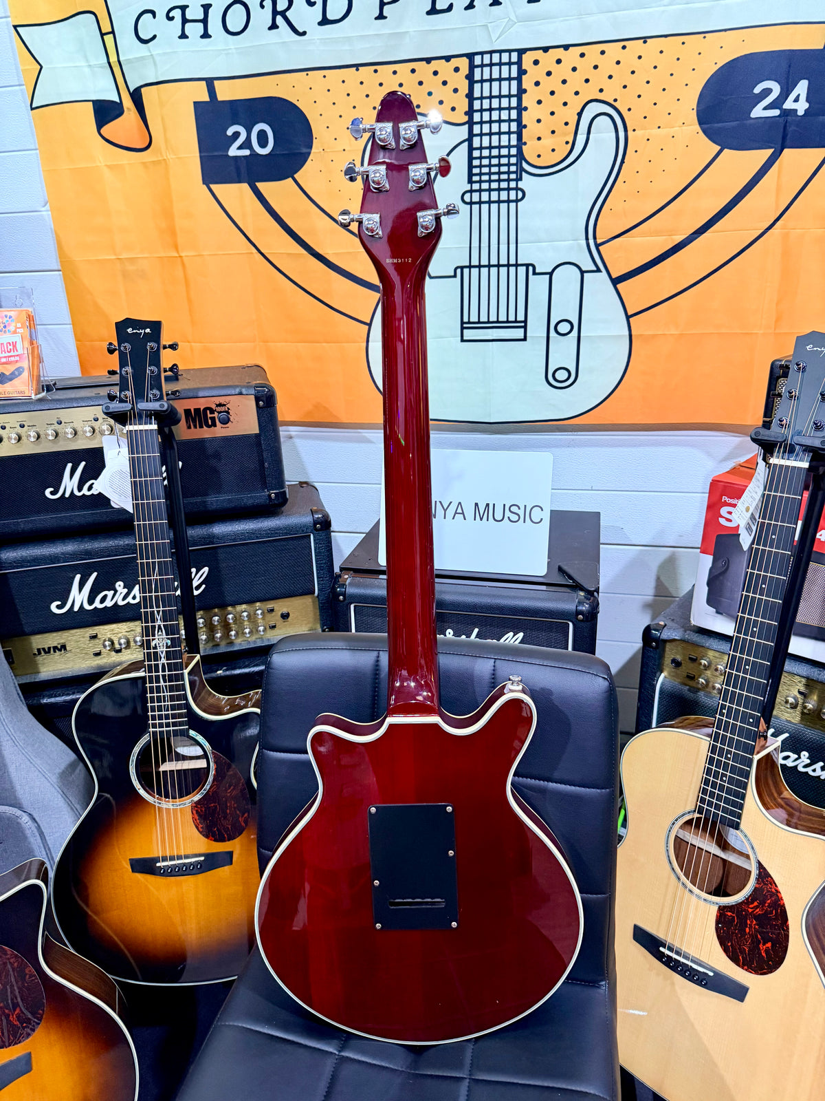 ⚡️2003⚡️ Burns London Brian May Signature Red Special~ Cherry Red Korean Made!