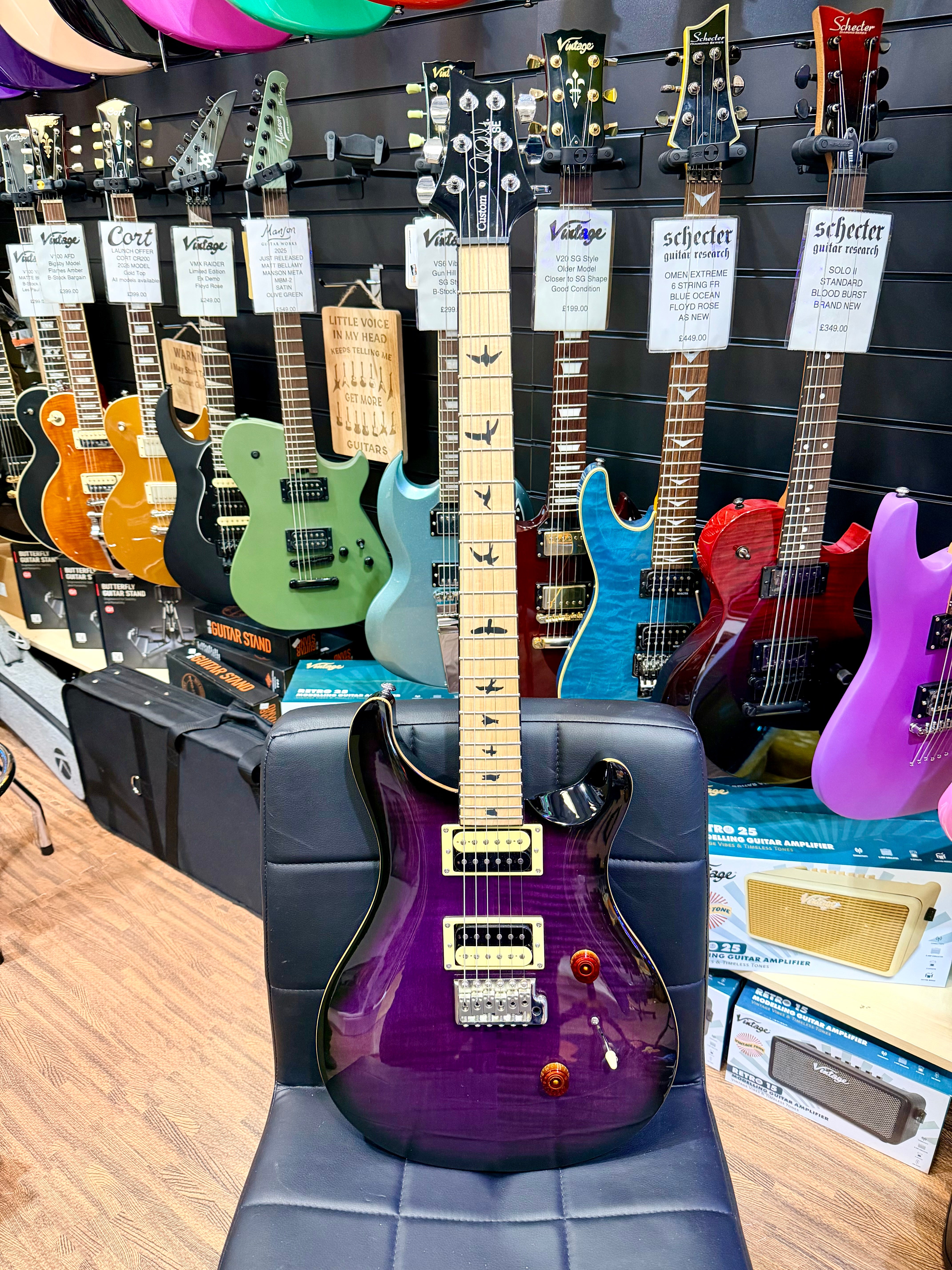 ⚡️2019⚡️ PRS SE Custom 24 Ltd Edition~ Purple Mist~ Satin Maple Neck~ Cherished!