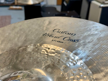 🥁 Zildjian 17" K Custom Hybrid Crash Cymbal  - Rock/Medium/Fx Cymbol/USA 🥁