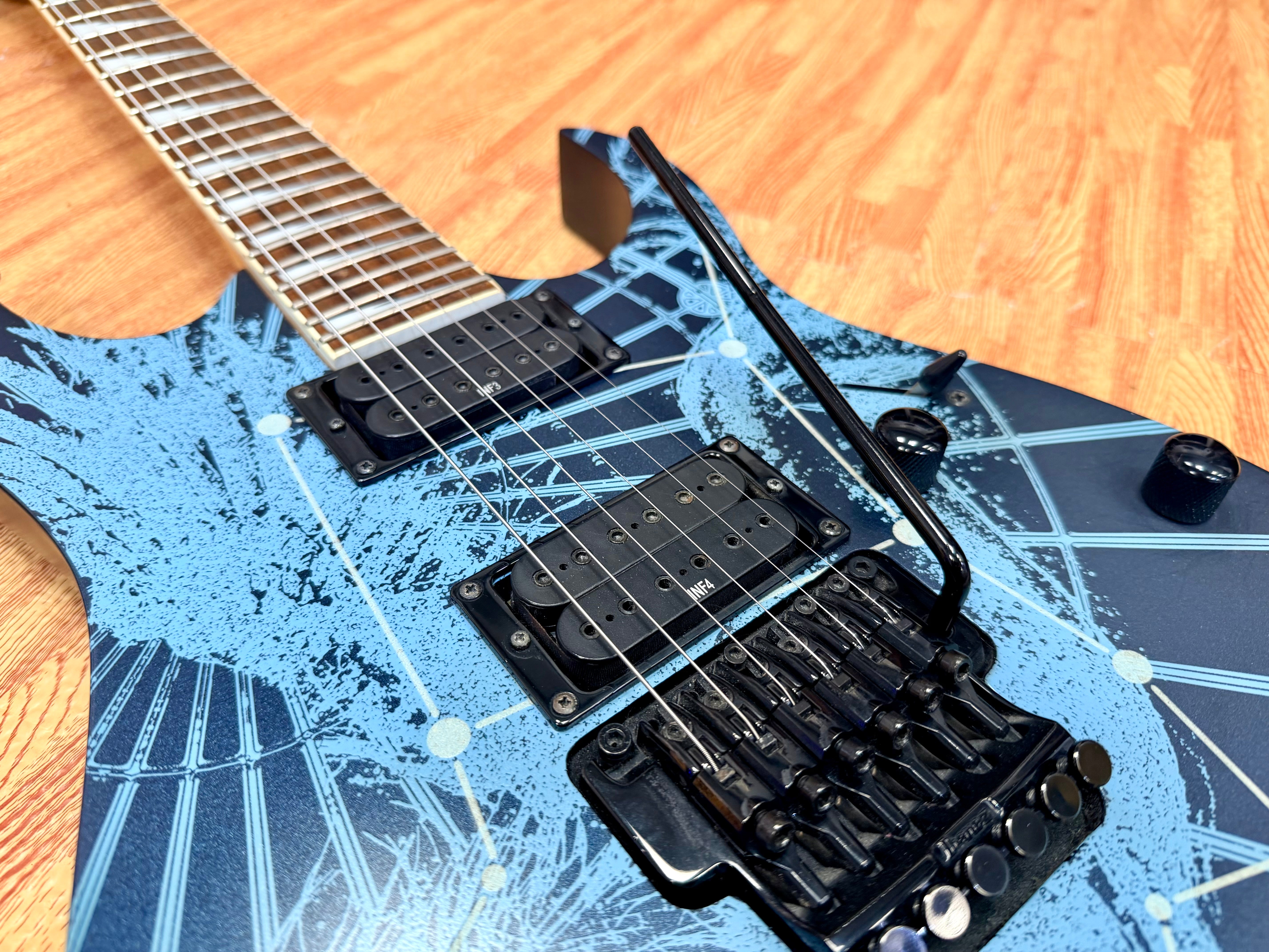 🔥RARE🔥 Ibanez RG09LTD Pegasus Royal Blue~ 2009 Limited Edition~ Glow In The Dark!