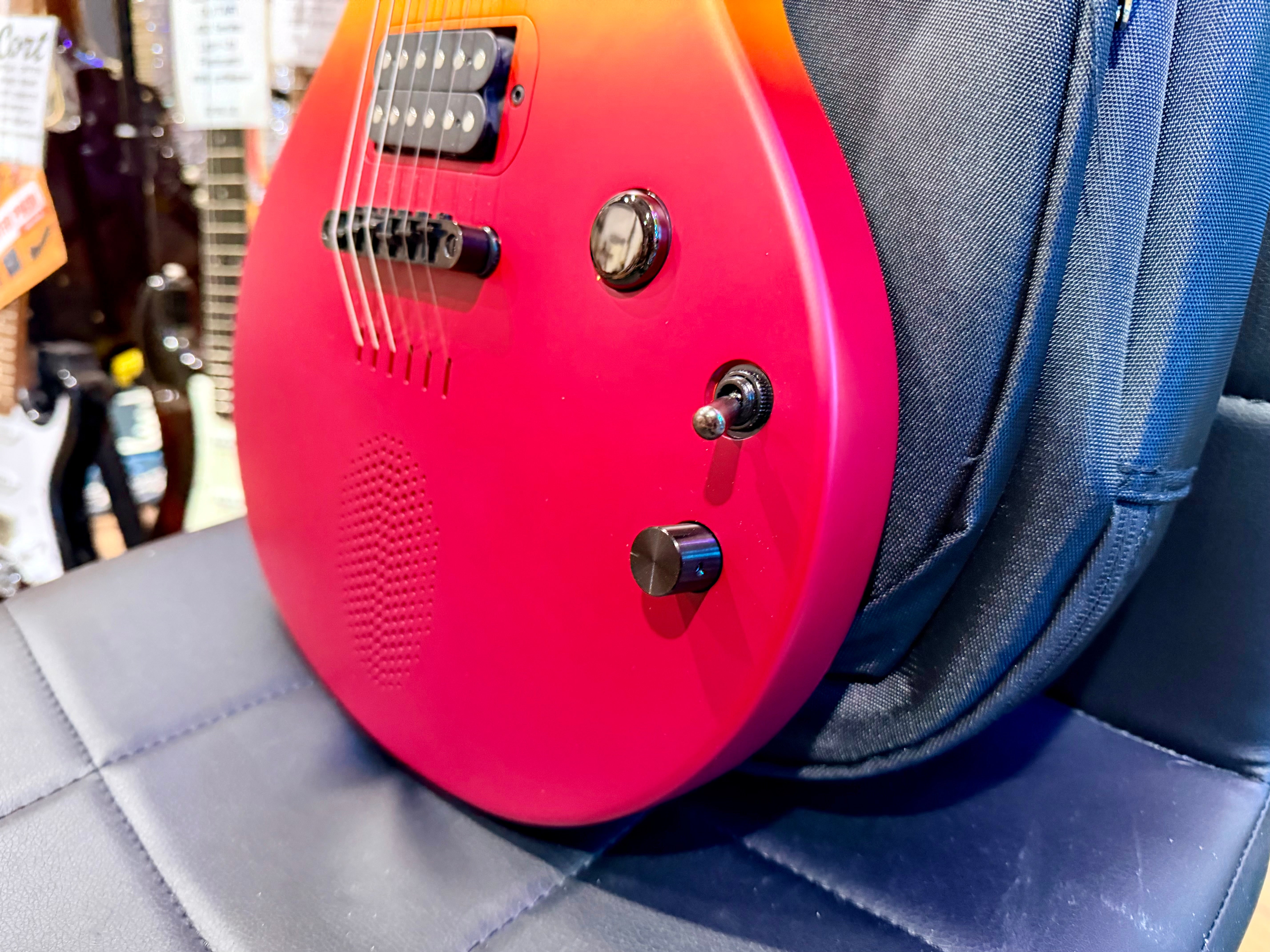 🔥 Enya Nova Go Sonic~ Volcanic Red~ Smart Electric Guitar~Speaker & FX + Bag 🔥