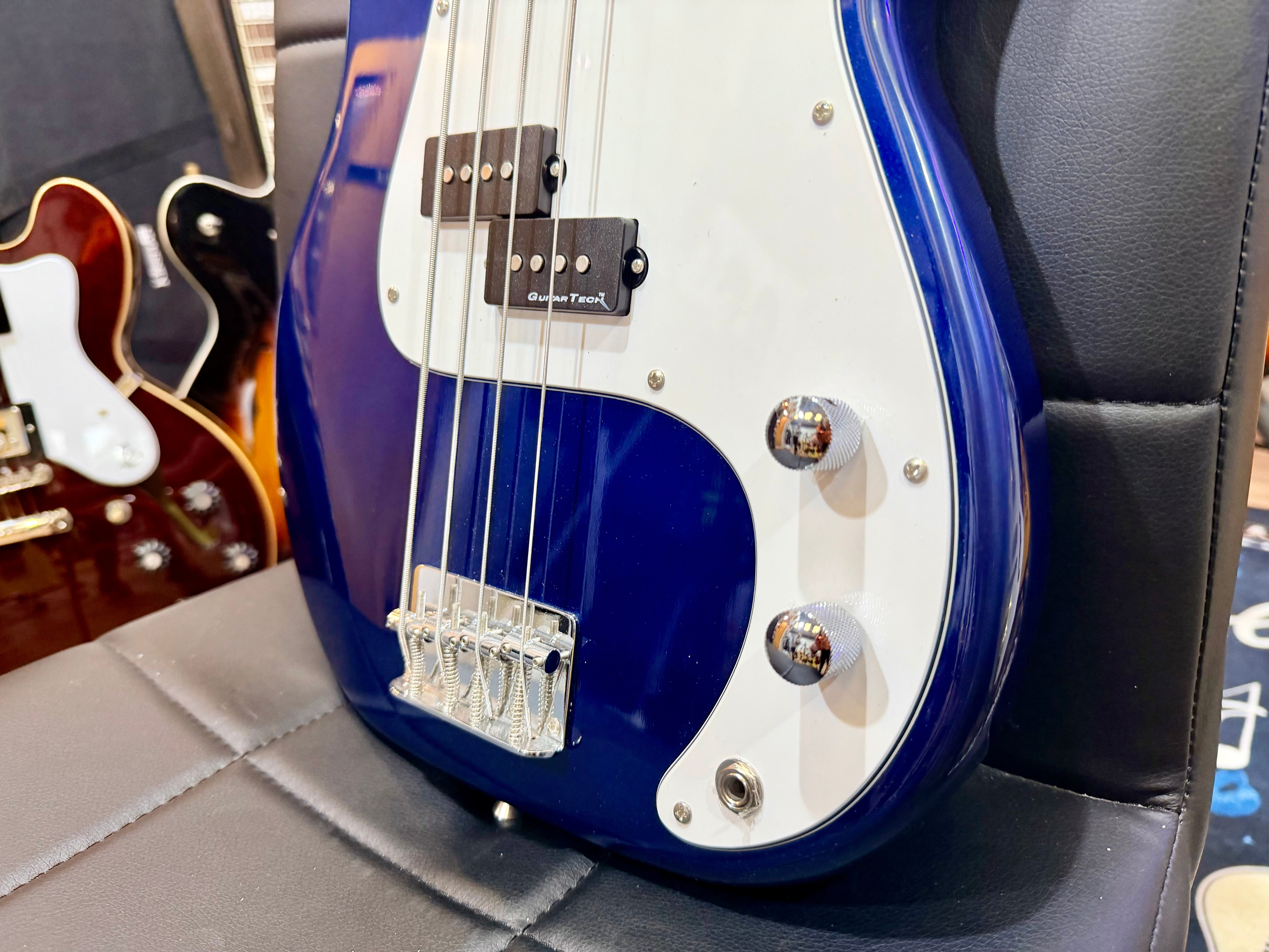⚡️NEW⚡️ Encore E4 Blaster Series Electric Bass Guitar~ Full Size 4/4 P Bass~Blue