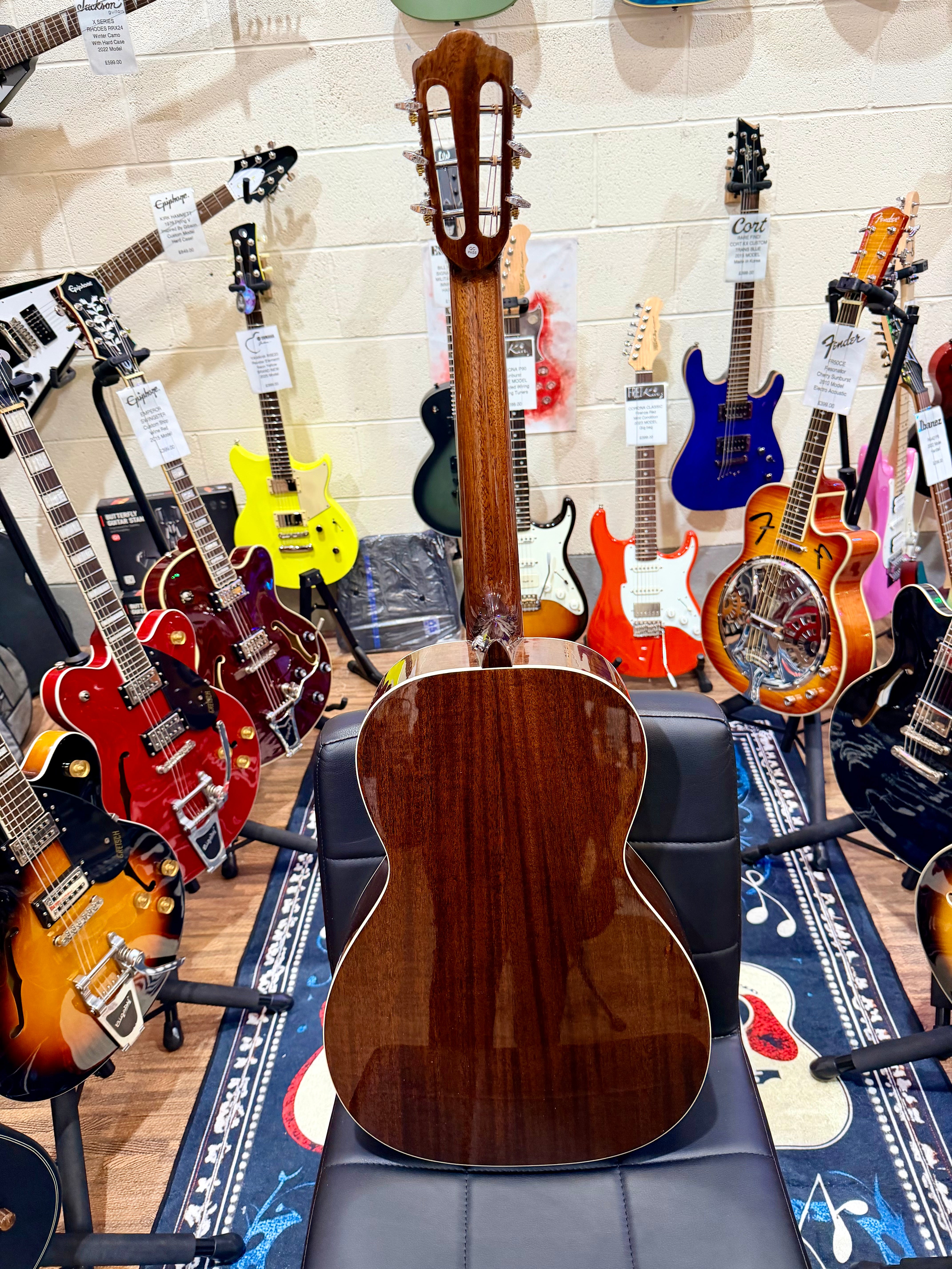 🌟MINT🌟 Rathbone R6M Solid Mahogany Top~ No 6 Series Acoustic Parlour Guitar!