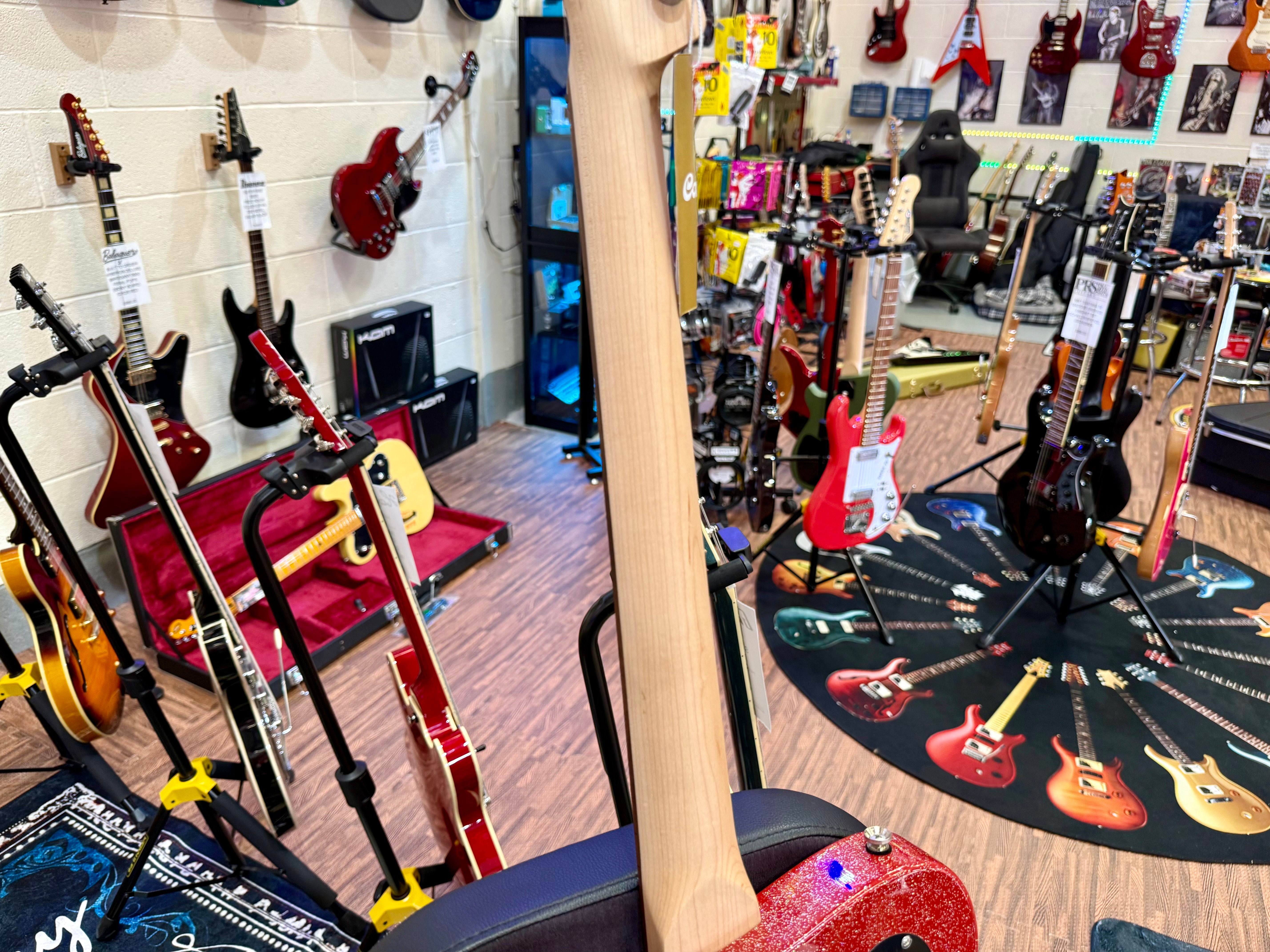 🔥NEW RELEASE🔥 Manson Meta Series Matt Bellamy MBM-2H Sustainiac~ Red Sparkle!